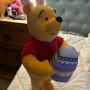 Winnie the Pooh Plush with Easter Egg greeter